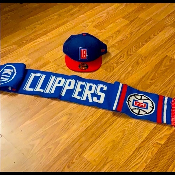 Los Angeles Clippers Hat & Scarf 🧢🧣 - Picture 1 of 10